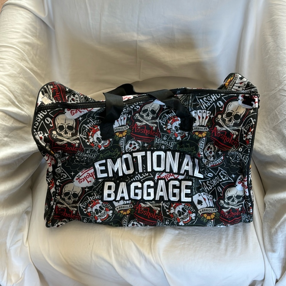 Brand new assholes live forever duffle bag